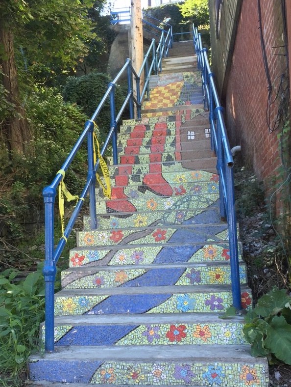 oakley street mosaic installation